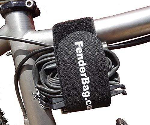 FenderBag Bicycle Carrier Strap, Hook & Loop Cinch Strap with Silicone for Fixed Position