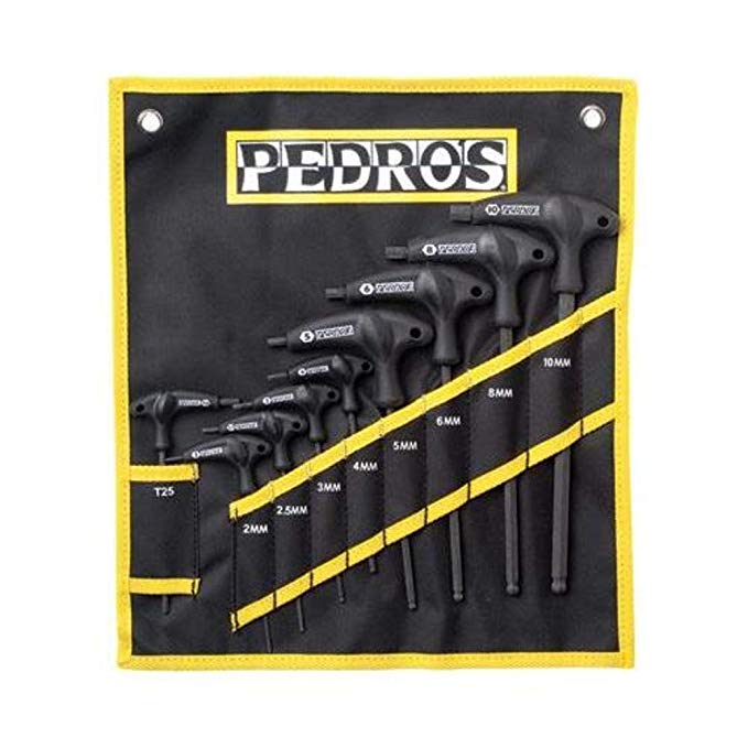 Pedro's Pro T/L Handle Bicycle Hex Set (9-Piece with Bag)