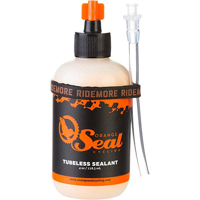 OrangeSealCycling Tubeless Tire Sealant with Injector, 4-Ounce
