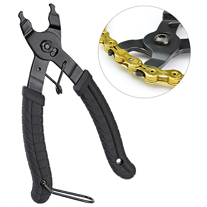 Oumers Bike Link Plier, Chain Plier Missing Link 2 in 1 Opener Closer Remover Plier/Bicycle Chain Plier Compatible with All Speed Chains Repair, Link