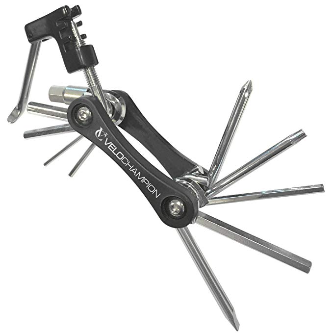 VeloChampion Bike 'Gooj 2' Multi Tool 16 Function with Chain Breaker / Pin Splitter / Cutter