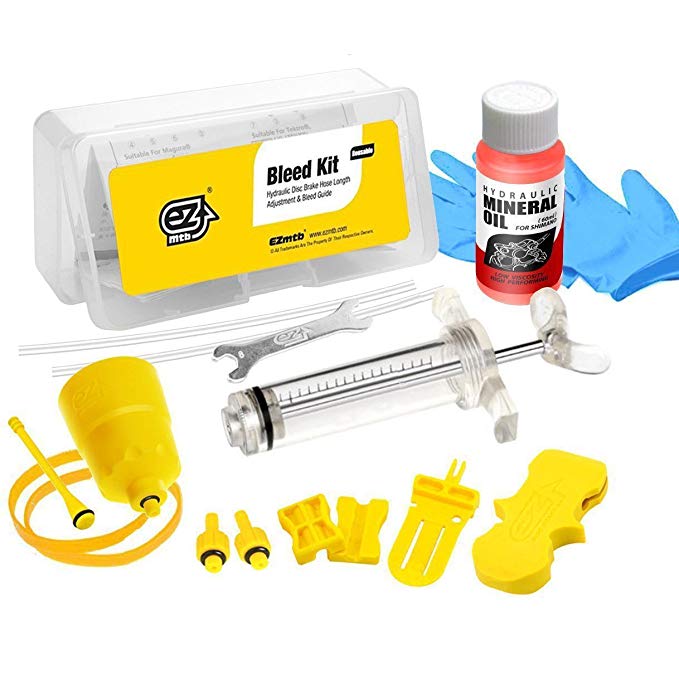 Revmega Bleeder Hydraulic Disc Brake Bleed Kit Tool fit Shimano - Inc. Mineral Oil Fluid