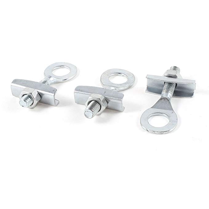Dimart 3PCS 6mm Thread Bike Bicycle Parts Donut Chain Tensioners Silver Tone