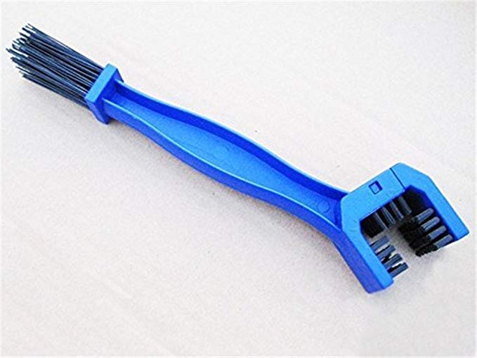 DierCosy Motorcycle Chain Cleaning Brush Cycling Bike Bicycle Chain Cleaning clean Brush Set Tool Outdoor Sports (Blue)